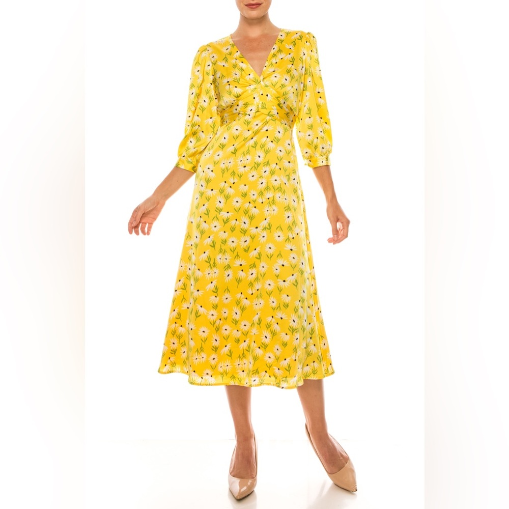 NWOT! Maggy London Midi Floral Dress